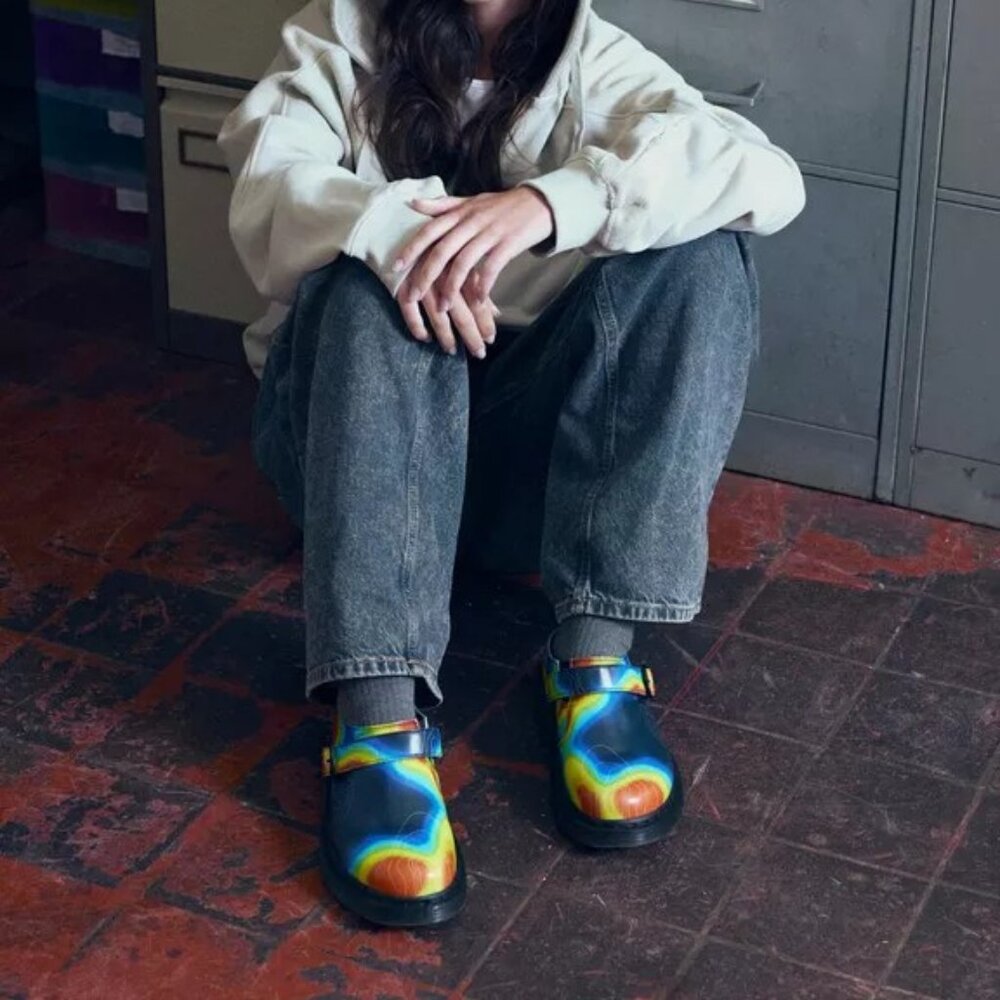 Dr. Martens Colorful Wave Mules - Picture 2 of 16